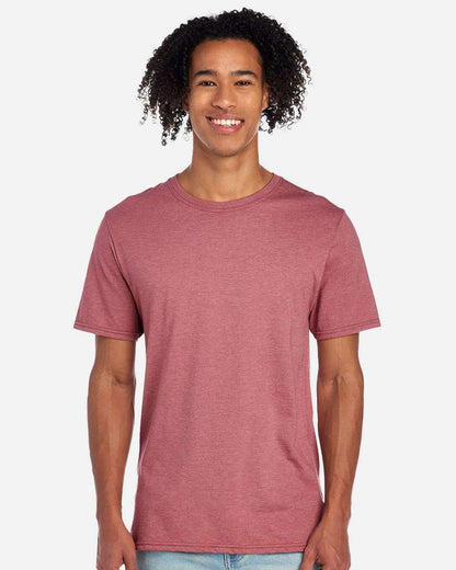 JERZEES Premium Blend Ring-Spun T-Shirt 560MR #colormdl_Heather Mauve
