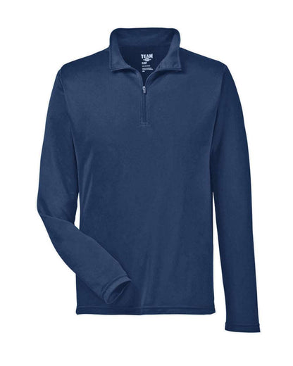 Team 365 Men's Zone Performance Quarter-Zip Pullover TT31 #color_Sport Dark Navy