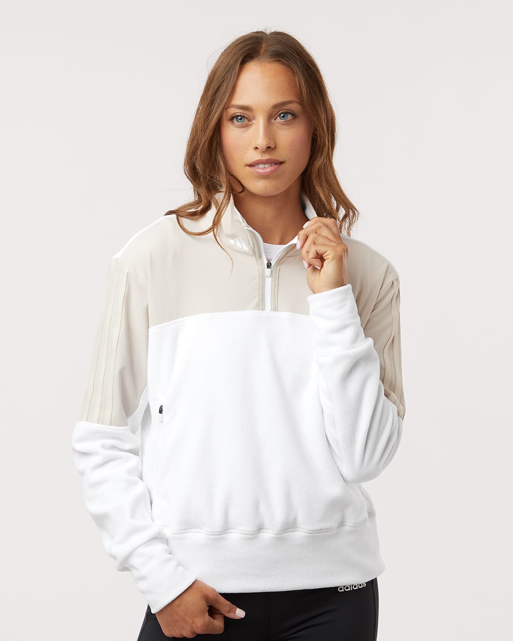 Adidas Women's Fleece Quarter-Zip Pullover A601