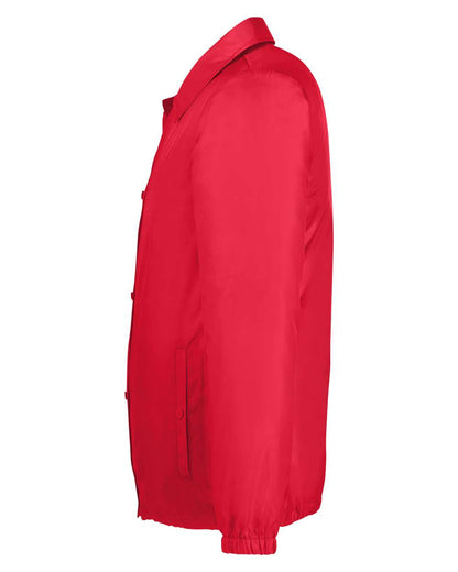 Team 365 Unisex Zone Protect Coaches Jacket TT75 #color_Sport Red