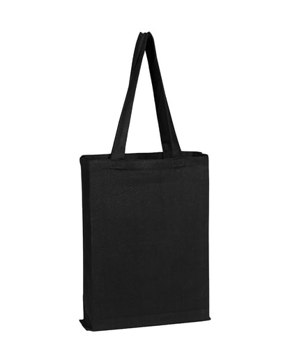 Q-Tees Canvas Gusset Promotional Tote Q800GS Q-Tees Canvas Gusset Promotional Tote Q800GS