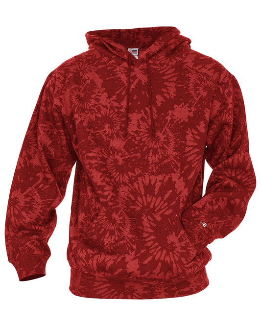 Badger Tie-Dyed Triblend Hooded Sweatshirt 1275