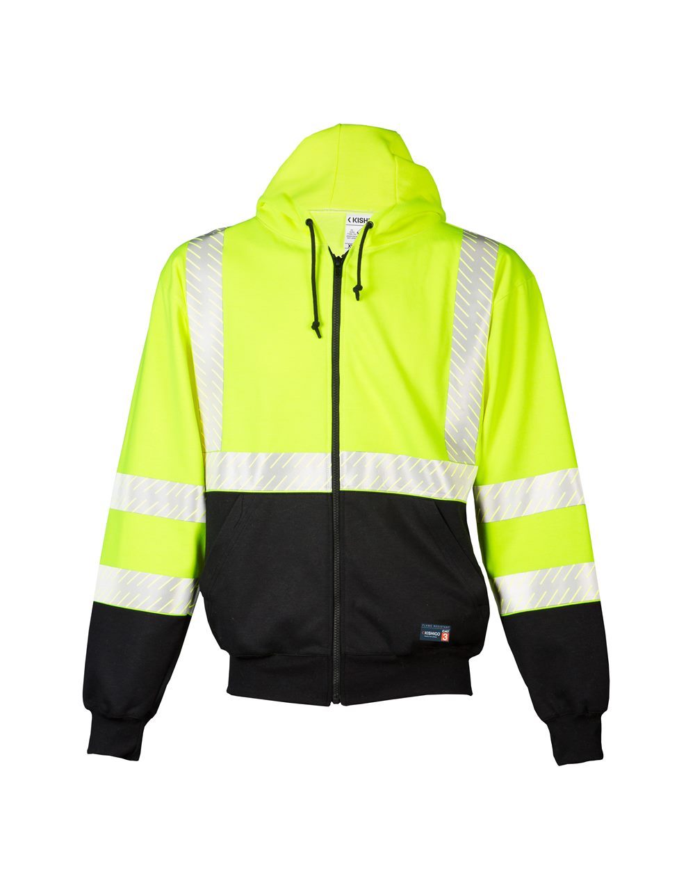 Kishigo Unisex FR Full-Zip Hooded Sweatshirt F507