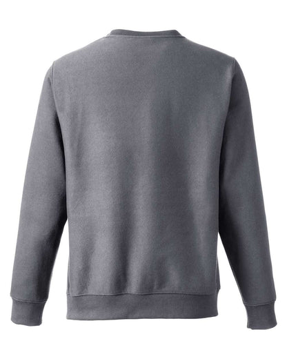 Team 365 Unisex Zone HydroSport™ Heavyweight Crewneck Sweatshirt TT98 #color_Dark Grey Heather