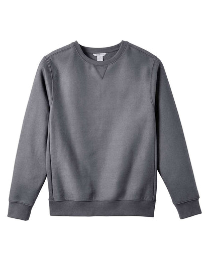 Team 365 Unisex Zone HydroSport™ Heavyweight Crewneck Sweatshirt TT98 #color_Dark Grey Heather