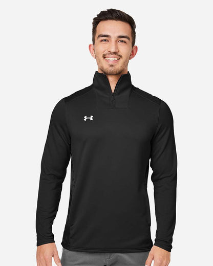 Under Armour Men's Command Quarter-Zip Pullover 1360712 #colormdl_Black/ White