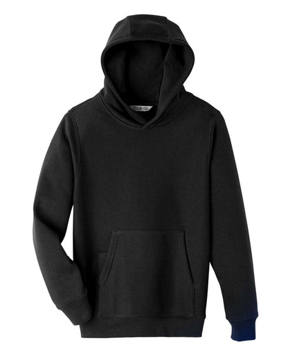 Team 365 Youth Zone HydroSport™ Heavyweight Hooded Sweatshirt TT96Y #color_Black