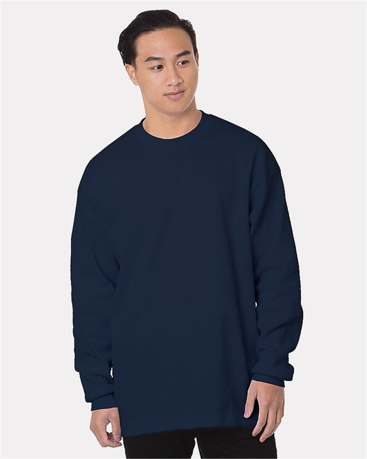 Bayside USA-Made Heavyweight Waffle Knit Thermal 8205