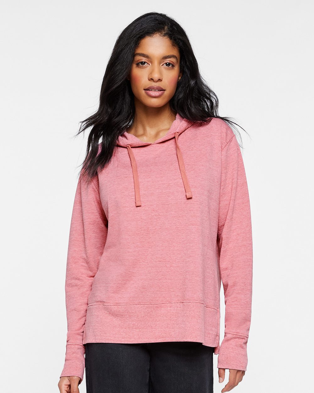 LAT Women's Vintage Wash Hoodie Sweatshirt 3536