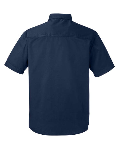 Harriton Men's Advantage IL Short Sleeve Work Shirt M585 #color_Dark Navy