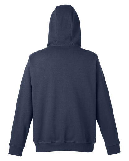 Harriton Unisex Tall ClimaBloc™ Lined Heavyweight Hooded Sweatshirt M711T #color_Dark Navy