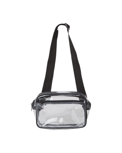 Liberty Bags Clear Stadium 2-Pocket Fanny Pack/Crossbody Bag 5778 Liberty Bags Clear Stadium 2-Pocket Fanny Pack/Crossbody Bag 5778