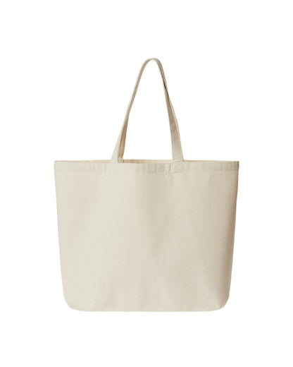 OAD Jumbo Recycled Midweight Gusseted Canvas Tote OAD108R OAD Jumbo Recycled Midweight Gusseted Canvas Tote OAD108R