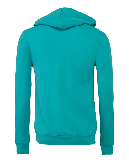 BELLA + CANVAS Sponge Fleece Full-Zip Hoodie 3739 #color_Teal