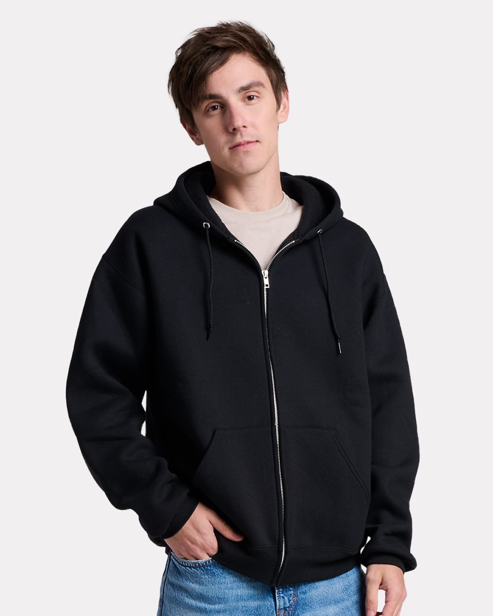JERZEES Unisex Rugged Full-Zip Hooded Sweatshirt Z12MR