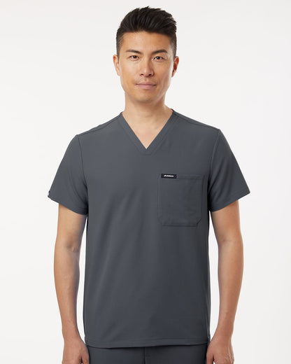 Jaanuu Men's Holmes Everyday 1-Pocket Scrub V-Neck Top M10001 Jaanuu Men's Holmes Everyday 1-Pocket Scrub V-Neck Top M10001