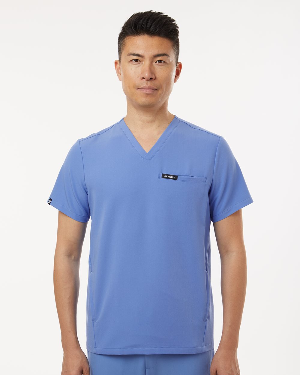 Jaanuu Men's Platt 3-Pocket Scrub V-Neck Top M10002