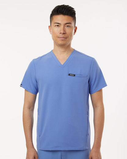Jaanuu Men's Platt 3-Pocket Scrub V-Neck Top M10002 Jaanuu Men's Platt 3-Pocket Scrub V-Neck Top M10002