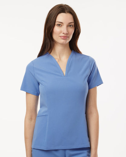 Jaanuu Women's Calix Fit & Flare Scrub V-Neck Top W10003 Jaanuu Women's Calix Fit &amp; Flare Scrub V-Neck Top W10003