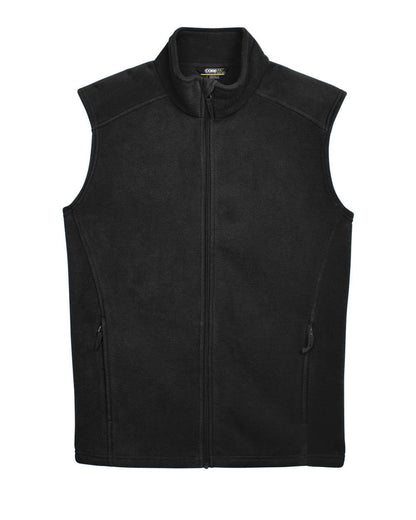 CORE365 Men's Tall Journey Fleece Vest 88191T #color_Black