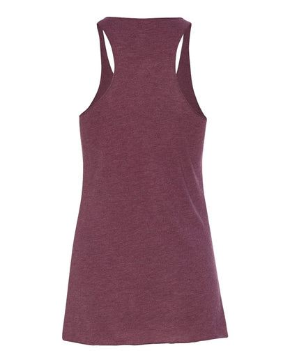 BELLA + CANVAS Women's Triblend Racerback Tank 8430 #color_Maroon Triblend