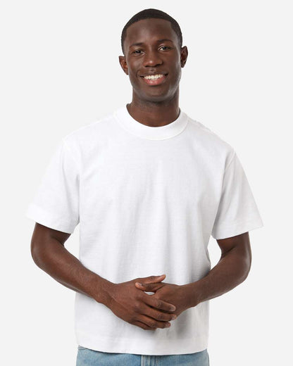 American Apparel Unisex Heavyweight Cotton Mid-Length Tee 13ML0 #colormdl_White