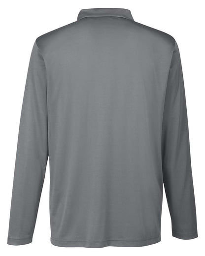 Team 365 Men's Zone Performance Long Sleeve Polo TT51L #color_Sport Graphite