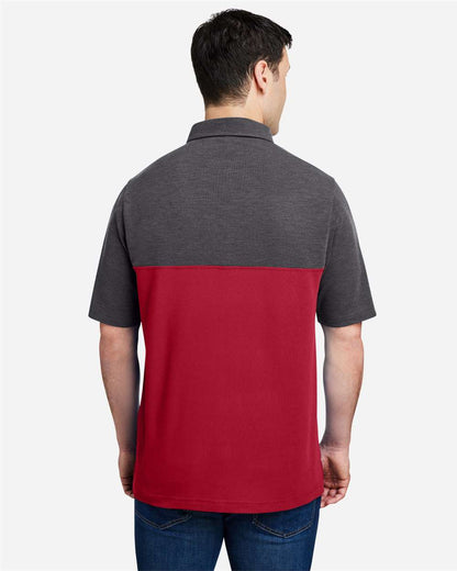 CORE365 Men's Fusion ChromaSoft™ Colorblock Polo CE112C #colormdl_Classic Red/ Carbon Heather