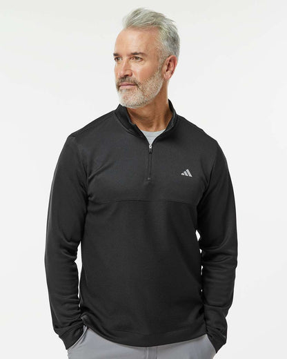 Adidas Ultimate365 Textured Quarter-Zip Pullover A2001 #colormdl_Black