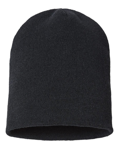 CAP AMERICA USA-Made Sustainable Beanie SKN28 #color_Black