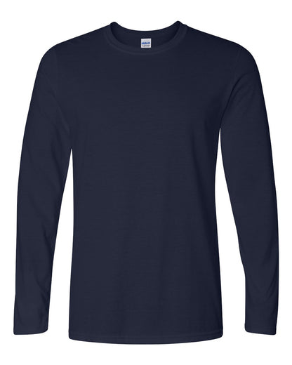 Gildan Unisex Softstyle® Long Sleeve T-Shirt 64400 #color_Navy