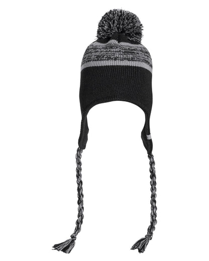 J. America Backcountry Knit Pom Beanie 5007JA J. America Backcountry Knit Pom Beanie 5007JA