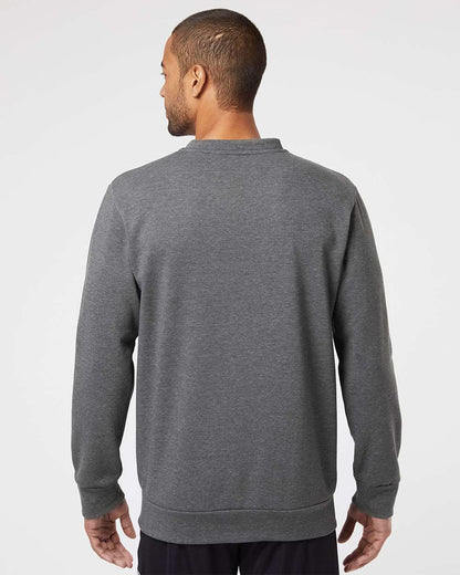 Adidas Unisex Fleece Crewneck Sweatshirt A434 #colormdl_Dark Grey Heather