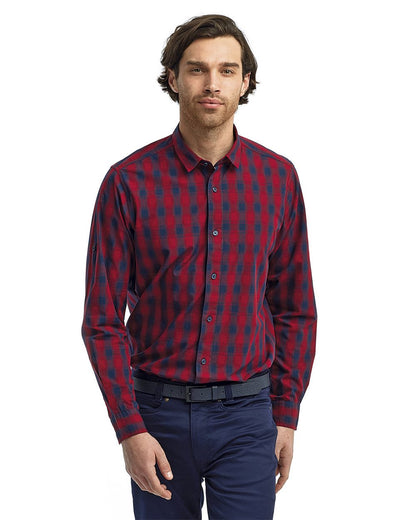 Artisan Collection by Reprime Men's Mulligan Check Cotton Shirt RP250 Artisan Collection by Reprime Men&#39;s Mulligan Check Cotton Shirt RP250