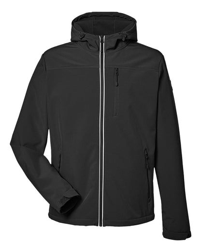 Nautica Men's Wavestorm Hooded Soft Shell Jacket N17789 #color_Black