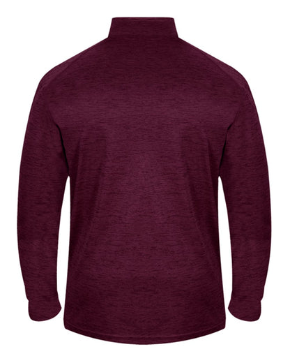 Badger Tonal Blend Quarter-Zip Pullover 4172 #color_Maroon Tonal Blend