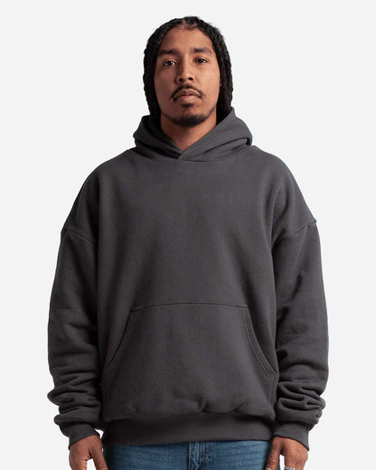 Shaka Wear Men's Garment-Dyed Double Layer Reversible Hooded Sweatshirt SHDLP #colormdl_Gunmetal