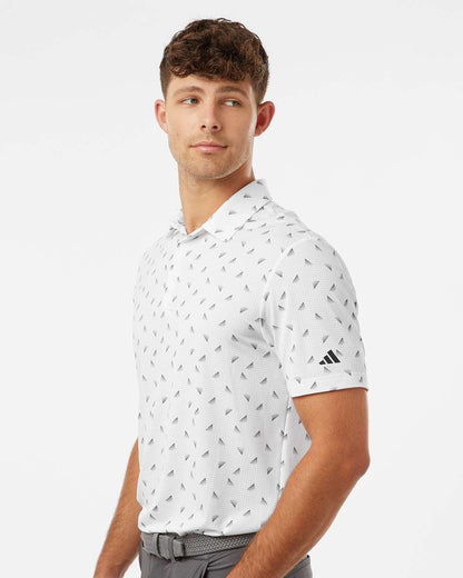 Adidas Men's Ultimate365 Mesh Print Polo A2012 #colormdl_White/ Black