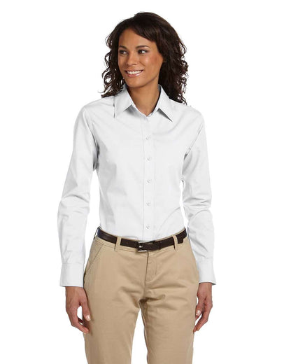 Harriton Women's Essential Poplin M510W #colormdl_White