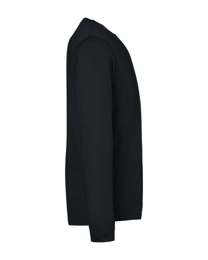 CORE365 Unisex Capital Long Sleeve Performance T-Shirt CE10L #color_Black