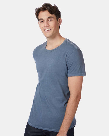 Alternative Heritage Garment Dyed Distressed Tee 4850 #colormdl_Dark Blue Pigment