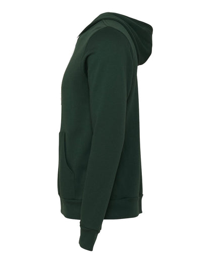 BELLA + CANVAS Unisex Sponge Fleece Full-Zip Hoodie Sweatshirt 3739 #color_Forest