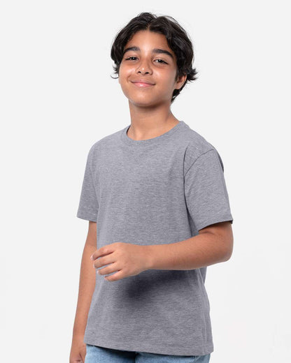 Threadfast Apparel Youth Epic CVC T-Shirt T1001B #colormdl_Heather Dark Grey