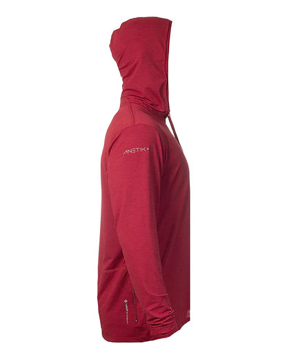 ANETIK Low Pro Tech Hooded Long Sleeve T-Shirt MVLPRH8 #color_Pyro Heathered