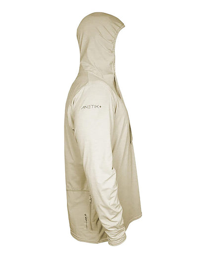 ANETIK Low Pro Tech Hooded Long Sleeve T-Shirt MVLPRH8 #color_Stone Heathered