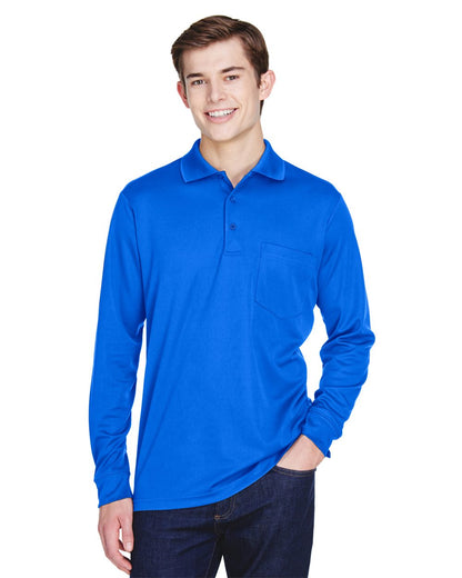 CORE365 Men's Pinnacle Performance Long Sleeve Piqué Polo with Pocket 88192P CORE365 Men&#39;s Pinnacle Performance Long Sleeve Piqué Polo with Pocket 88192P