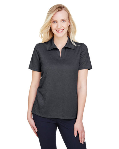 Devon & Jones Women's CrownLux Performance® Address Melange Polo DG22W Devon &amp; Jones Women&#39;s CrownLux Performance® Address Melange Polo DG22W