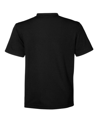 Team 365 Youth Zone Performance Mesh T-Shirt TT15Y #color_Black