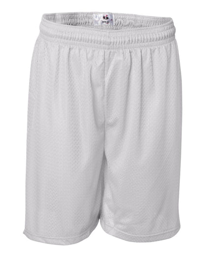 Badger Pro Mesh 7" Shorts 7207 #color_White