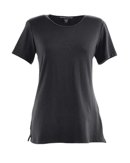Devon & Jones Women's Perfect Fit™ Shell T-Shirt DP182W #color_Black